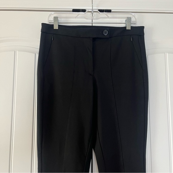 Anthropologie Maeve Ankle Zip Pants Black Size 10 Career Office - Picture 5 of 11